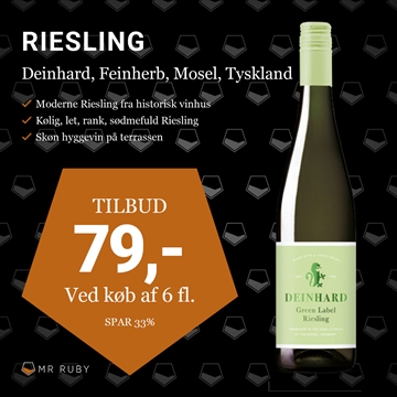 2022 Riesling Feinherb, Deinhard, Mosel, Tyskland